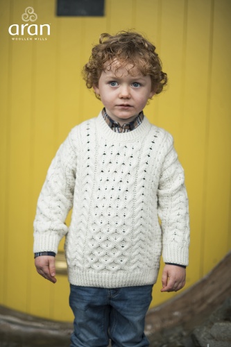 Childrens Supersoft Merino Aran Pullover